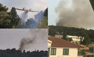 Požar na Makarskoj rivijeri: Planulo uz obalu kod Tučepa, stigli i kanaderi 